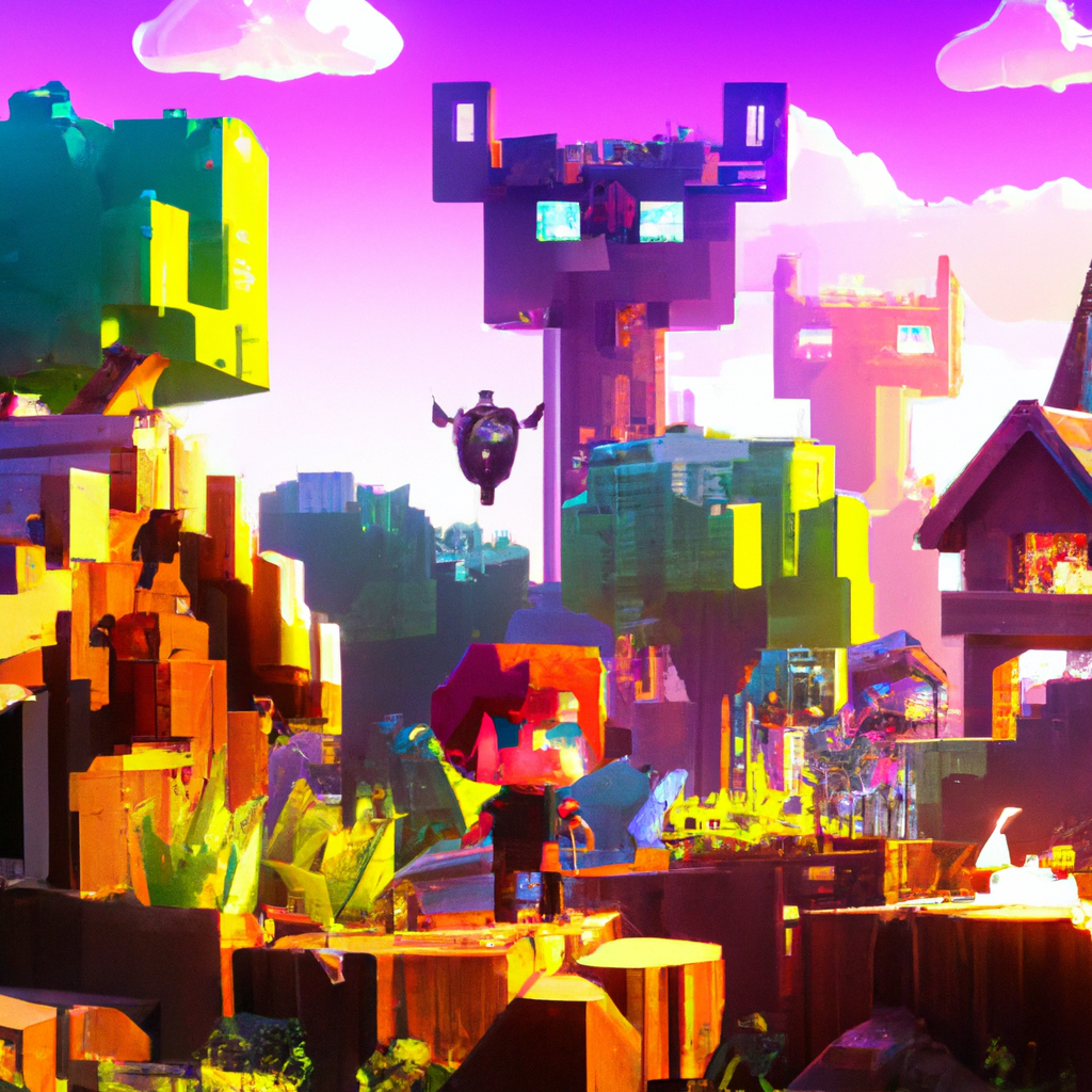 minecraft, design moderne, pour le web, mignonne, heureux, 4k, haute résolution, tendance dans artstation