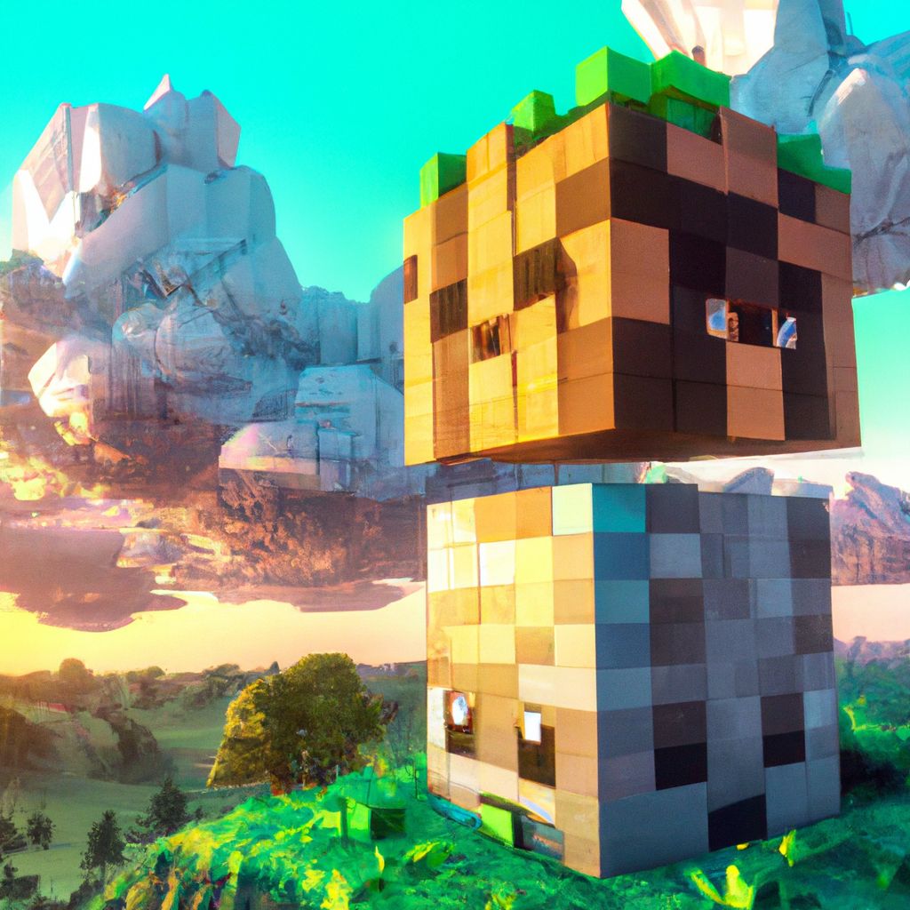 minecraft, design moderne, pour le web, mignonne, heureux, 4k, haute résolution, tendance dans artstation